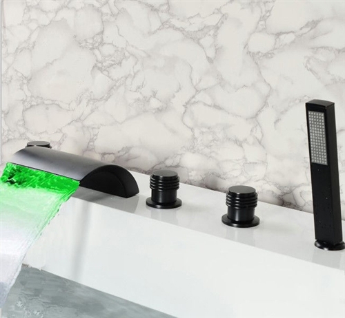 Florento Oil Rubbed Bronze Waterfall Bathtub Faucet